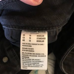 Black American eagle jeans